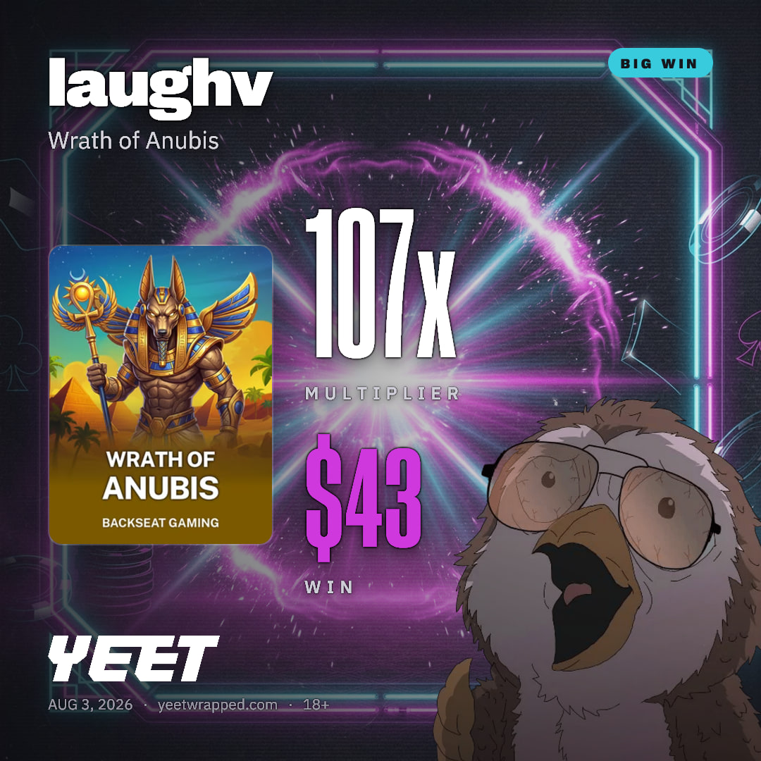 laughv hit 106.7x on Wrath of Anubis