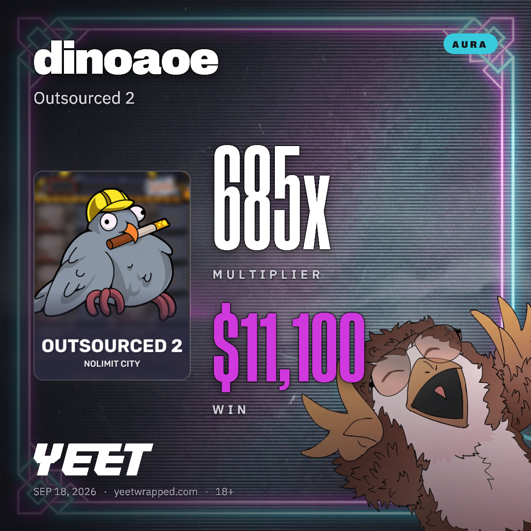 dinoaoe hit 685.2x on Outsourced 2