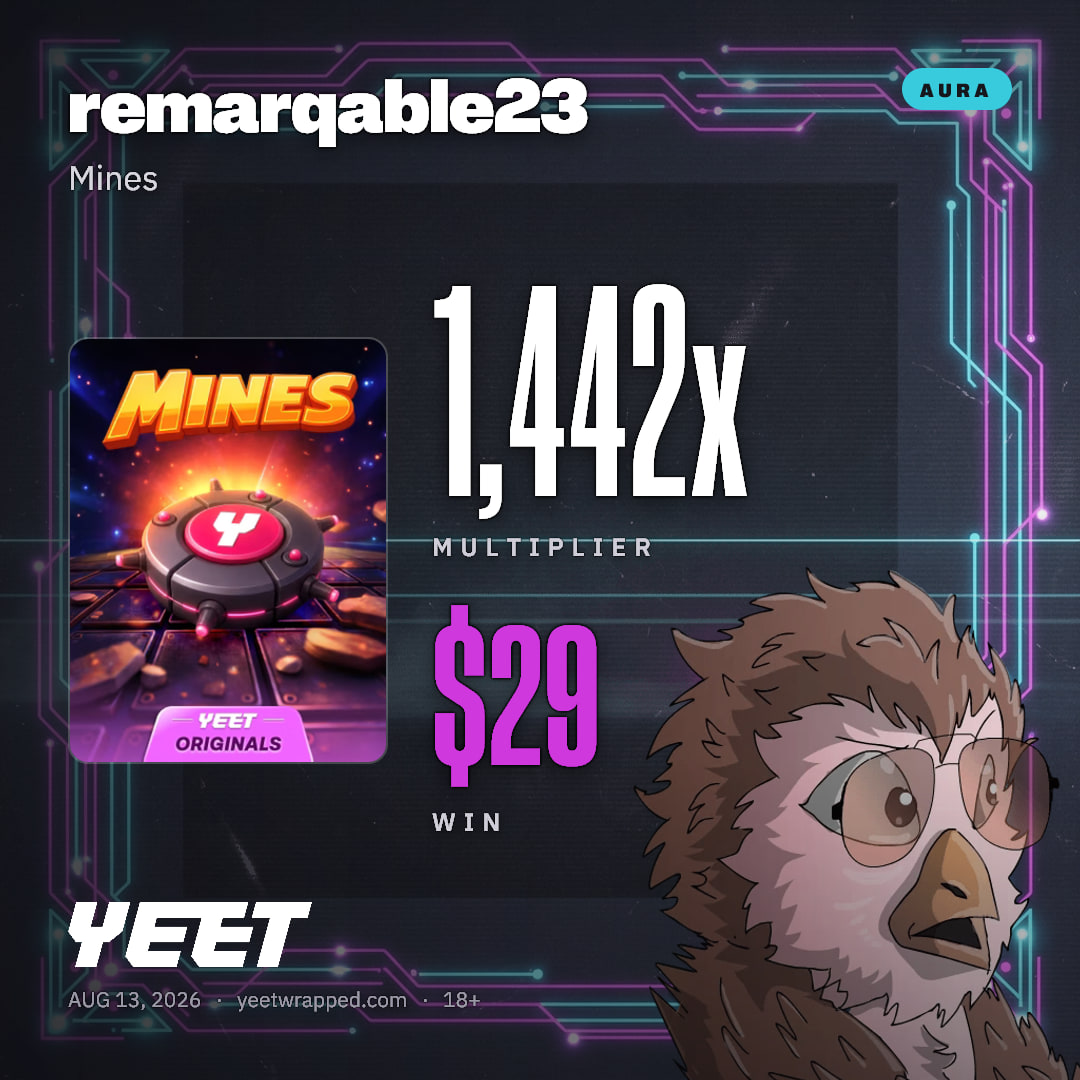 remarqable23 hit 1,442x on Mines