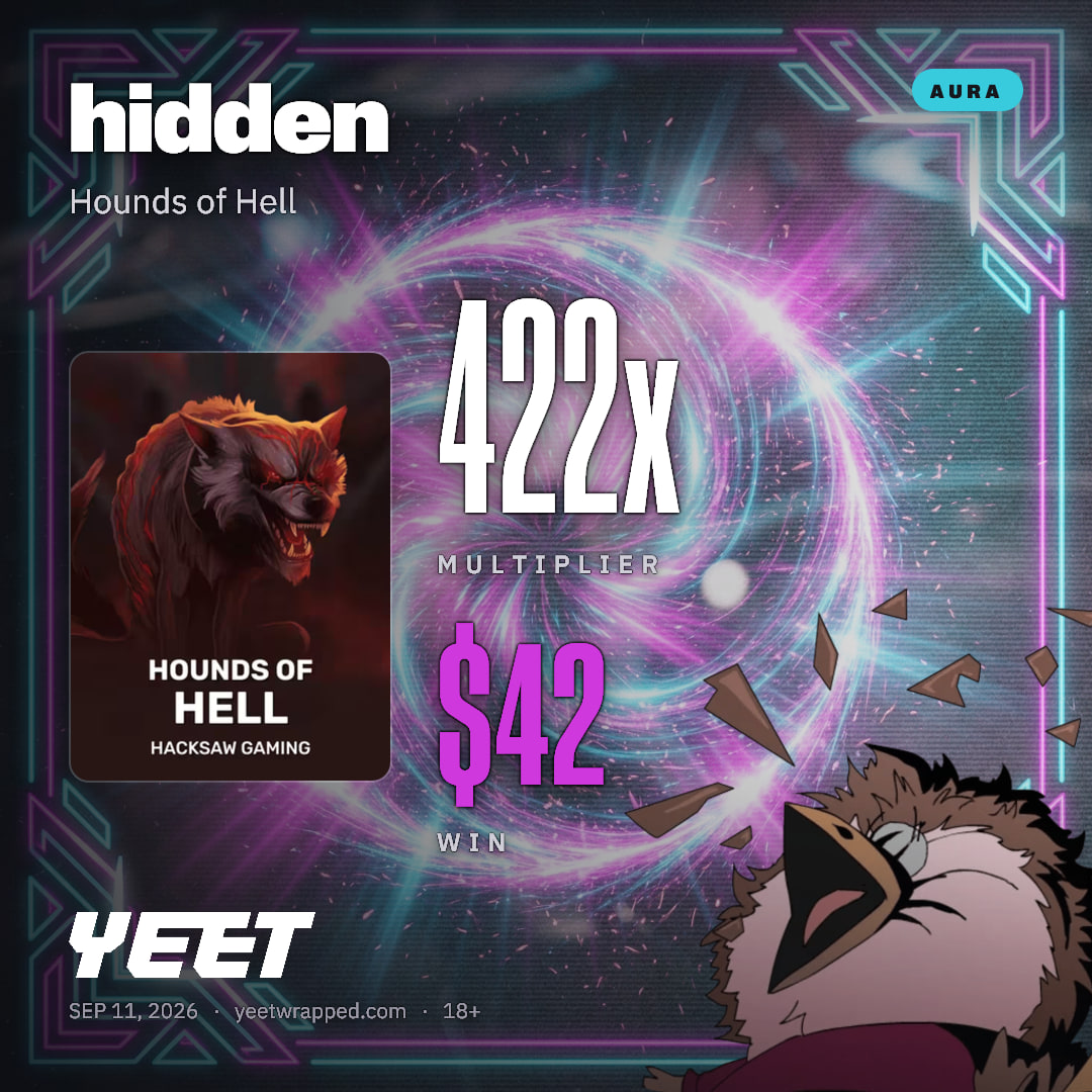 hidden hit 422.2x on Hounds of Hell