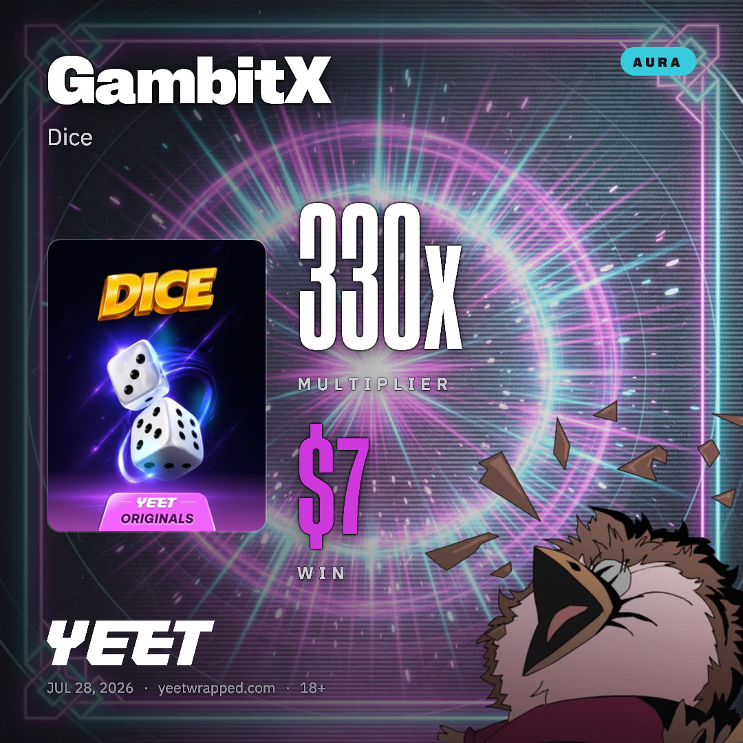 GambitX hit 330x on Dice