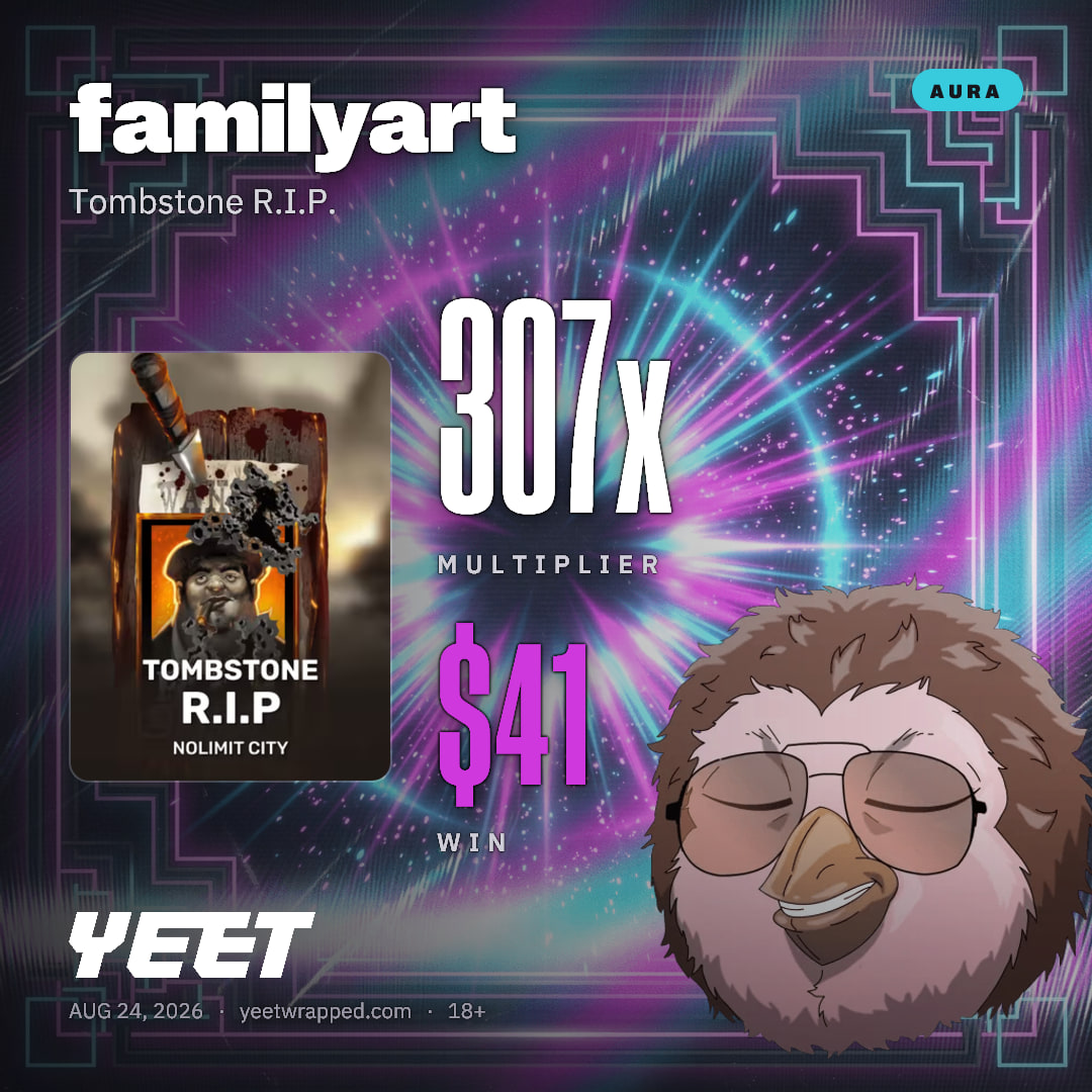 familyart hit 307.2x on Tombstone R.I.P.