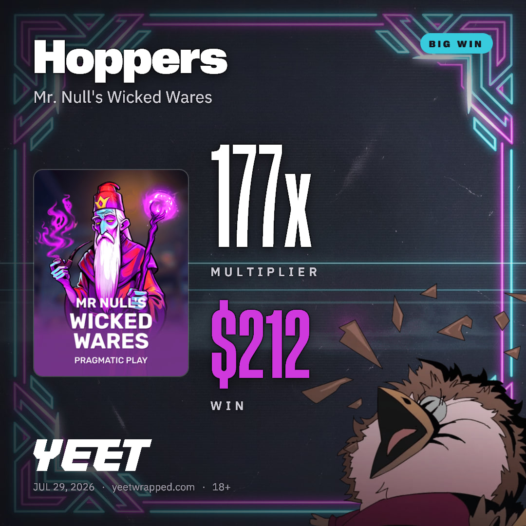 Hoppers hit 176.8x on Mr. Null's Wicked Wares