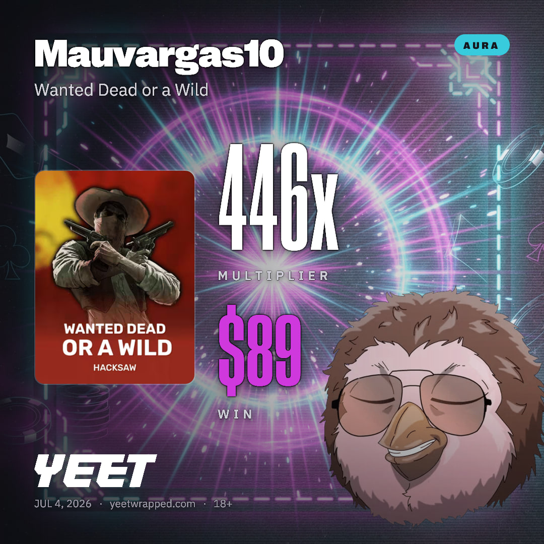 Mauvargas10 hit 445.9x on Wanted Dead or a Wild