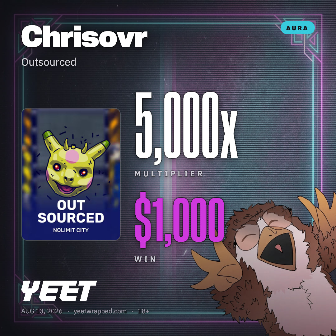 Chrisovr hit 5,000x on Outsourced
