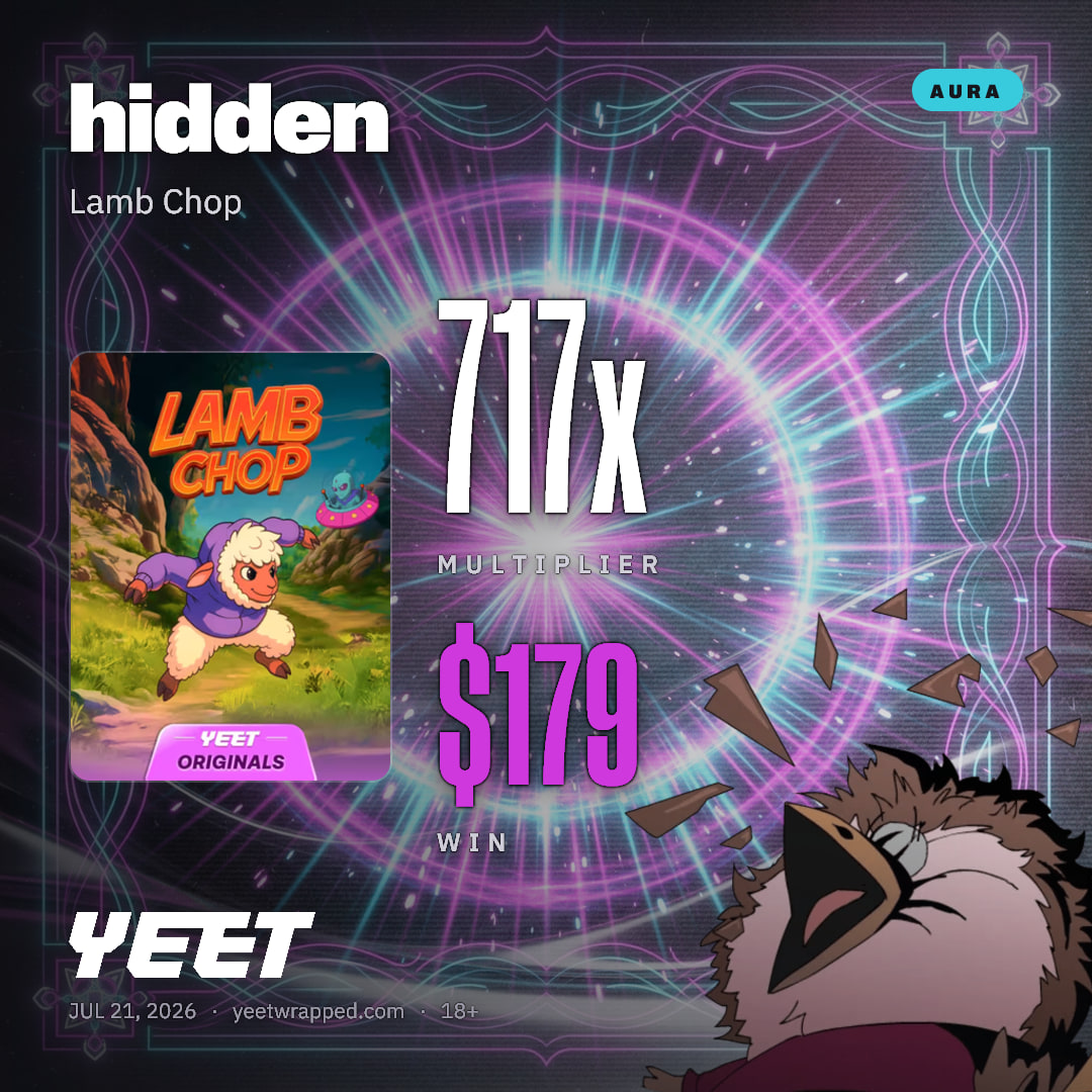 hidden hit 717.1x on Lamb Chop