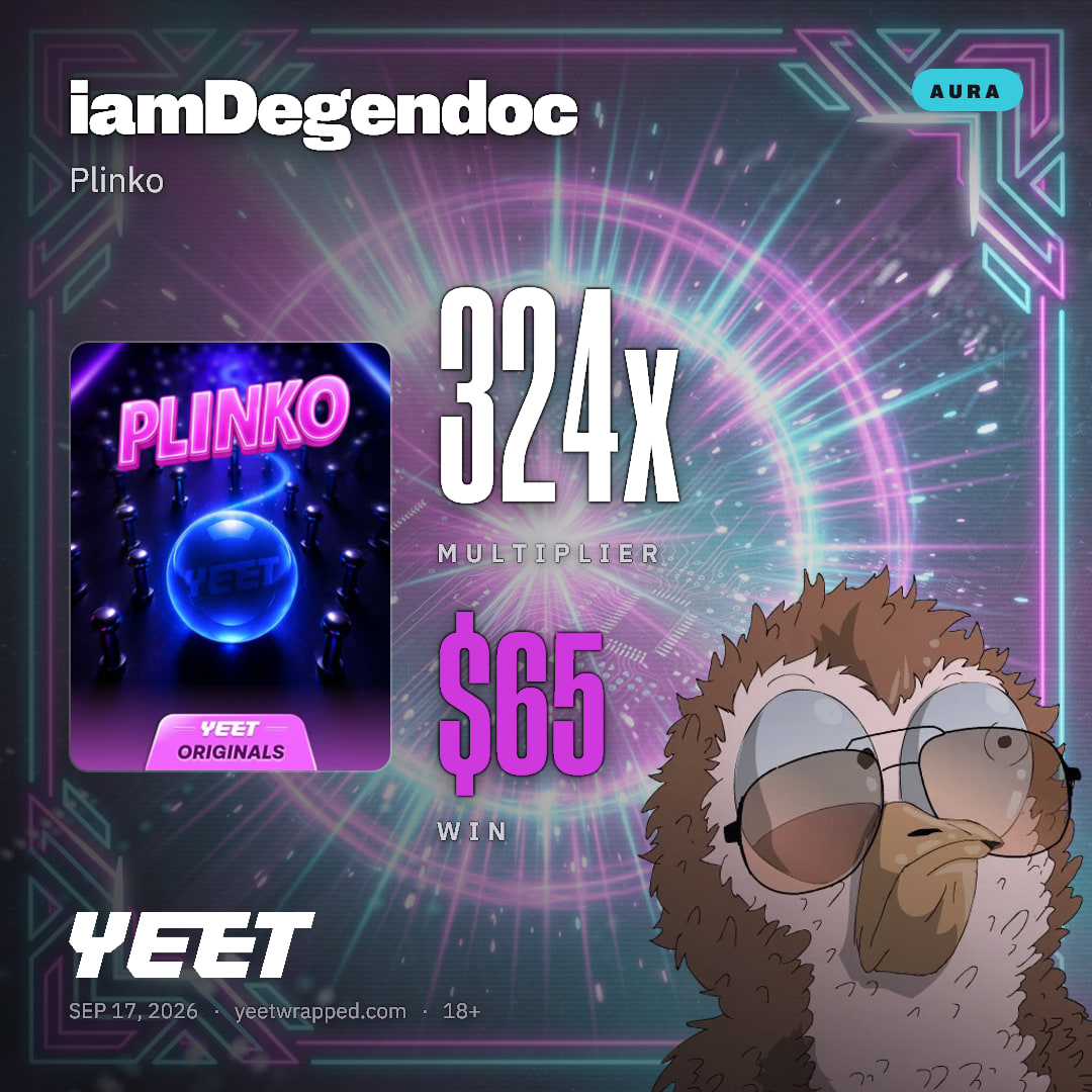 iamDegendoc hit 324x on Plinko
