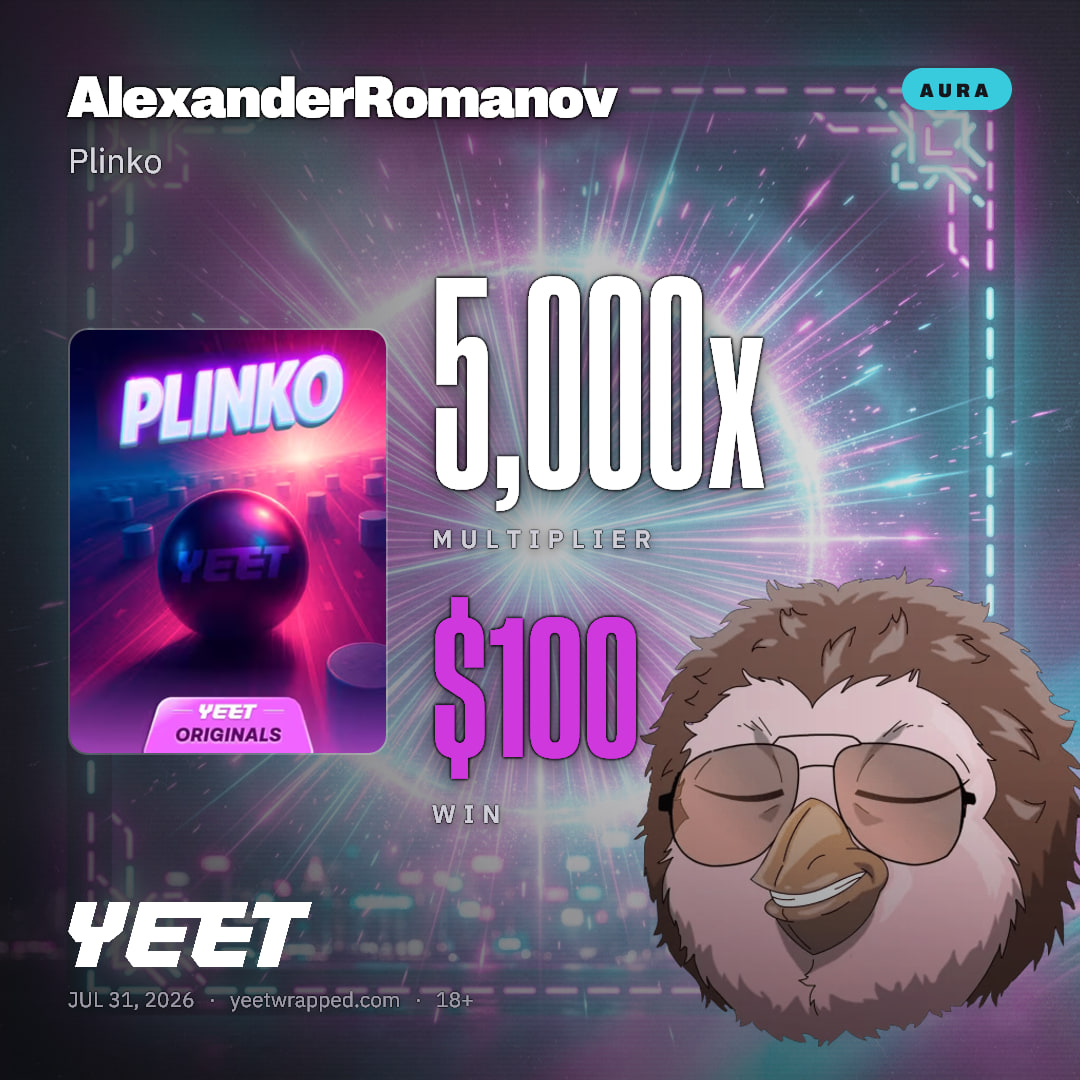 AlexanderRomanov hit 5,000x on Plinko