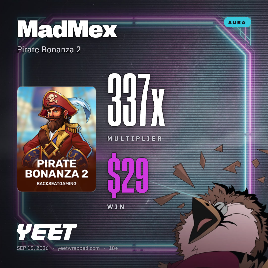 MadMex hit 336.9x on Pirate Bonanza 2