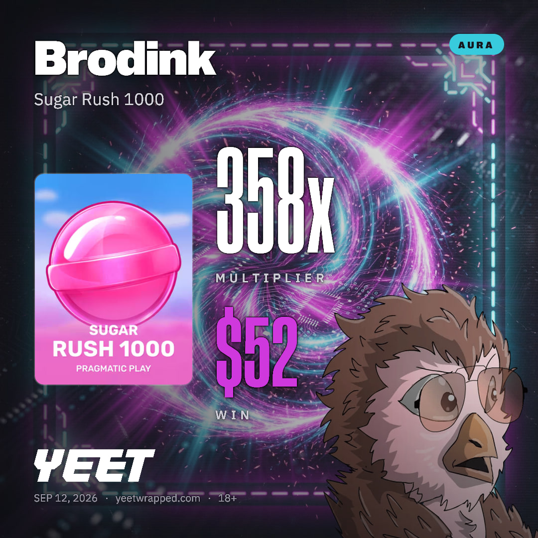 Brodink hit 358.4x on Sugar Rush 1000