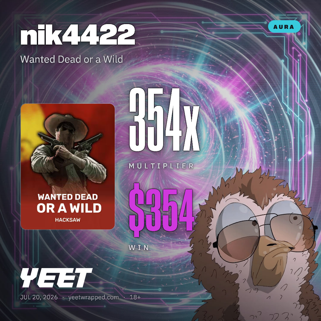 nik4422 hit 353.8x on Wanted Dead or a Wild