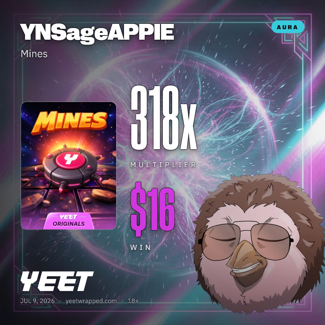 YNSageAPPIE hit 317.5x on Mines
