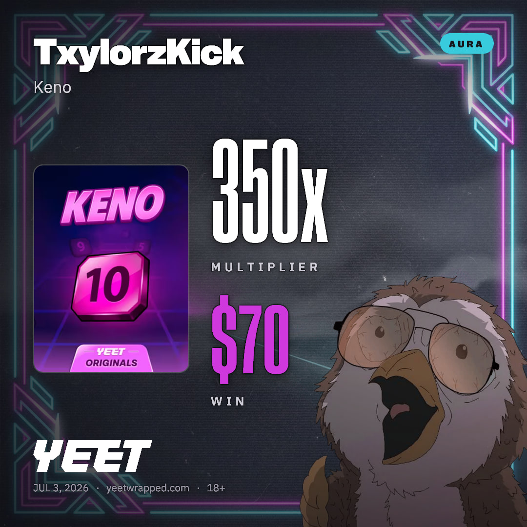 TxylorzKick hit 350x on Keno
