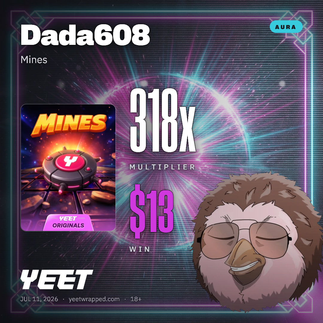 Dada608 hit 317.5x on Mines