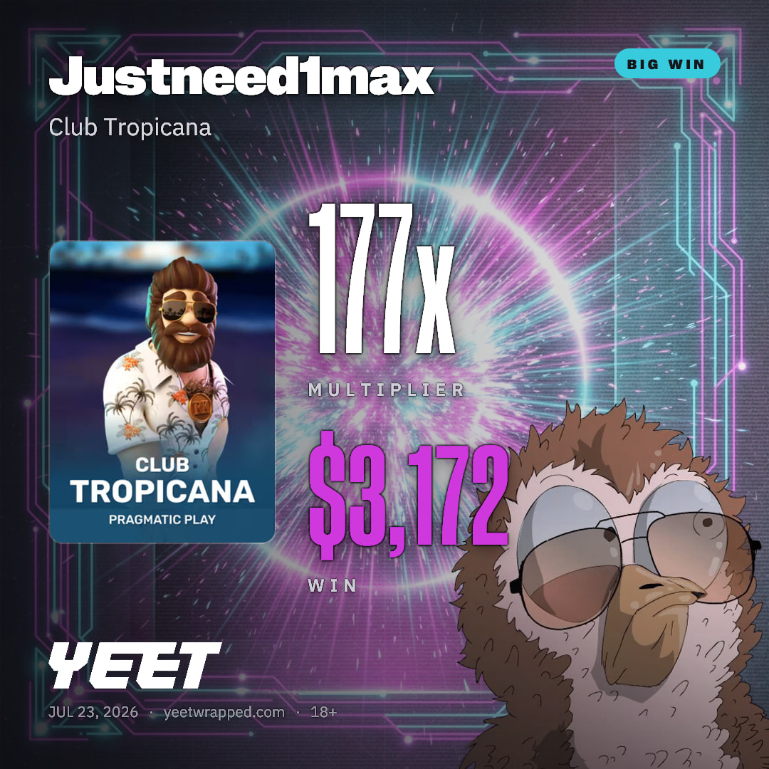 Justneed1max hit 177x on Club Tropicana