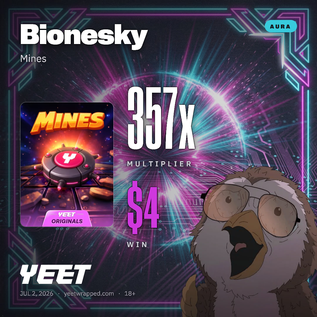 Bionesky hit 356.6x on Mines