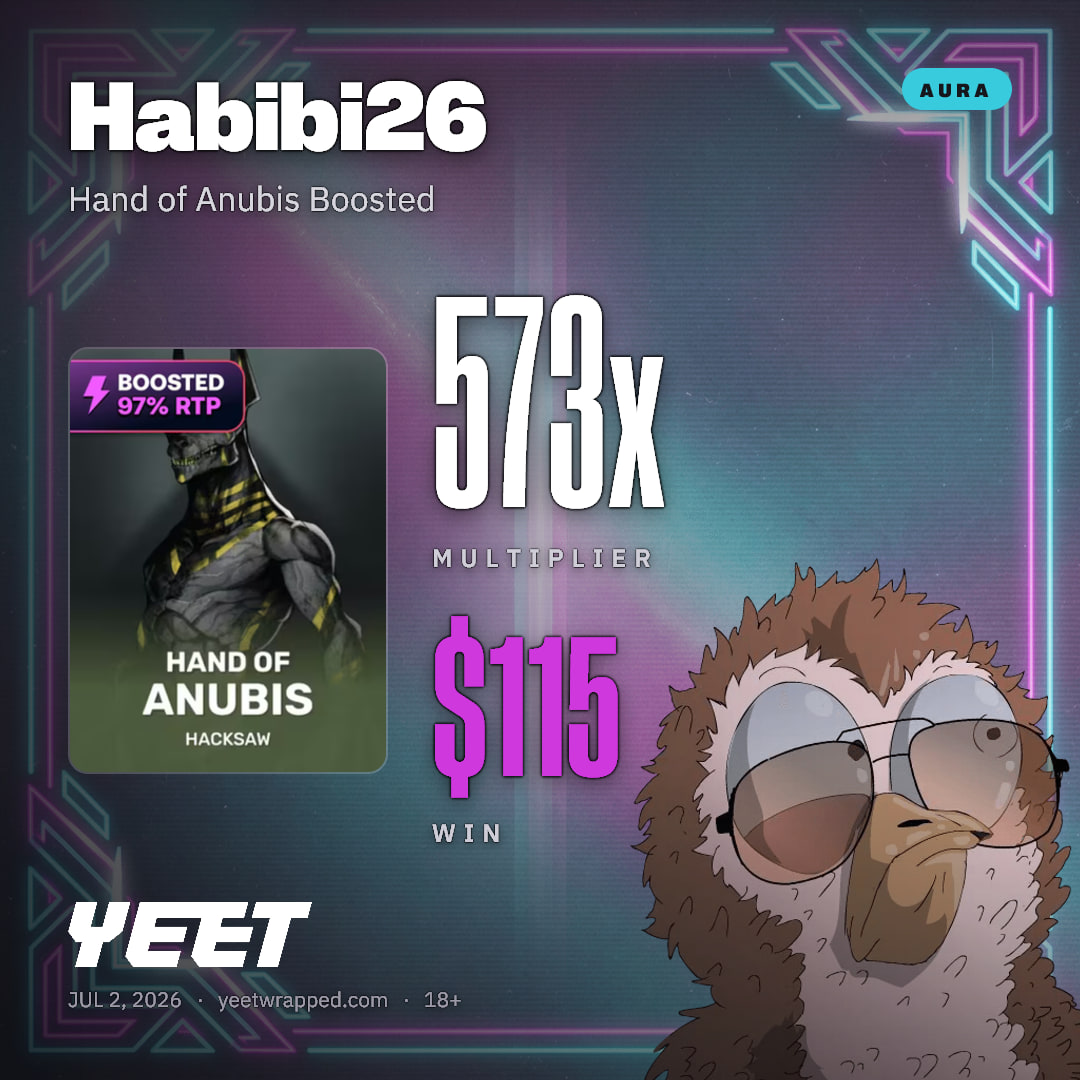 Habibi26 hit 573.2x on Hand of Anubis Boosted