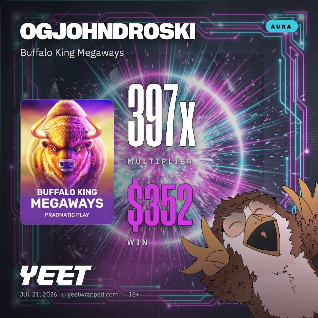OGJOHNDROSKI hit 397.3x on Buffalo King Megaways