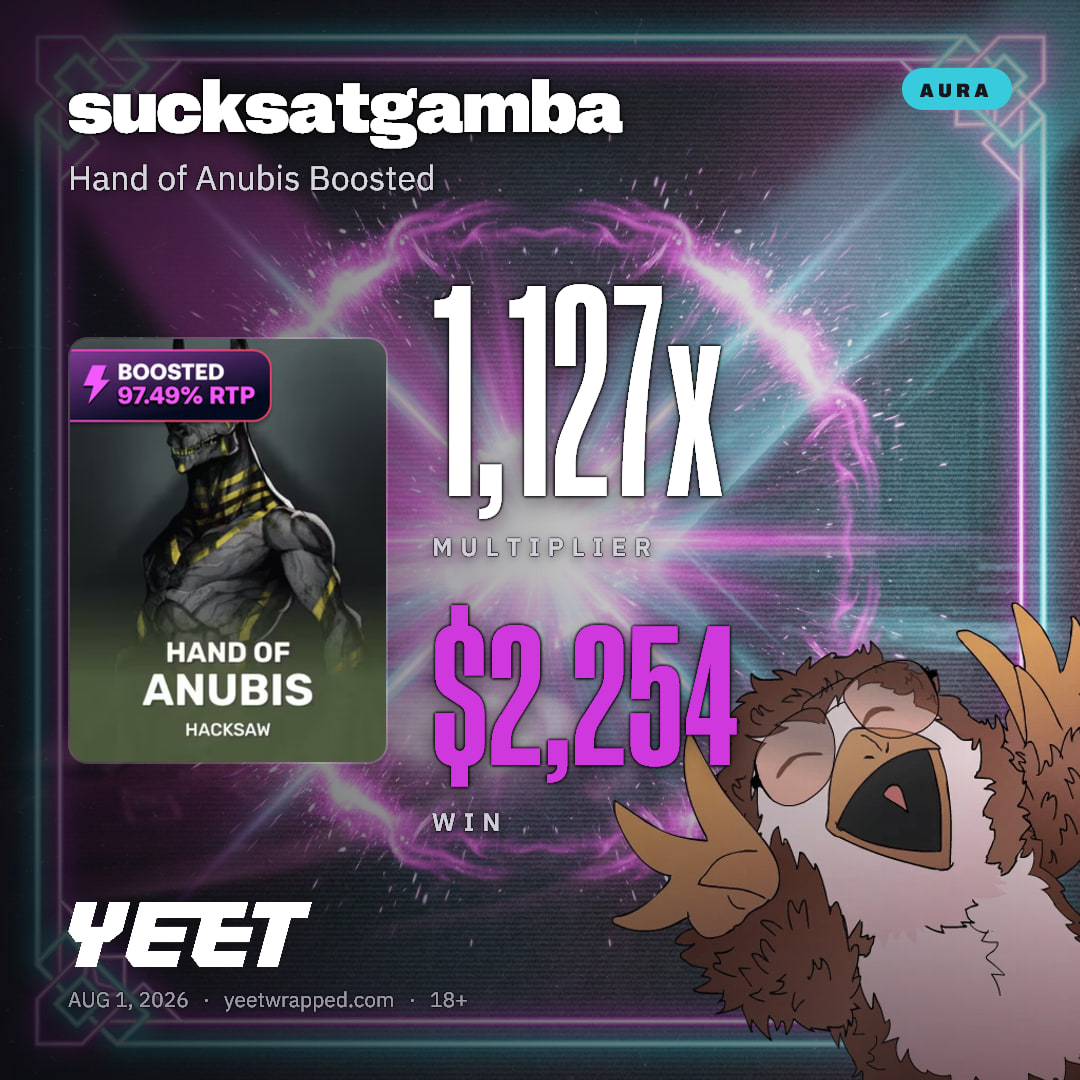 sucksatgamba hit 1,127x on Hand of Anubis Boosted