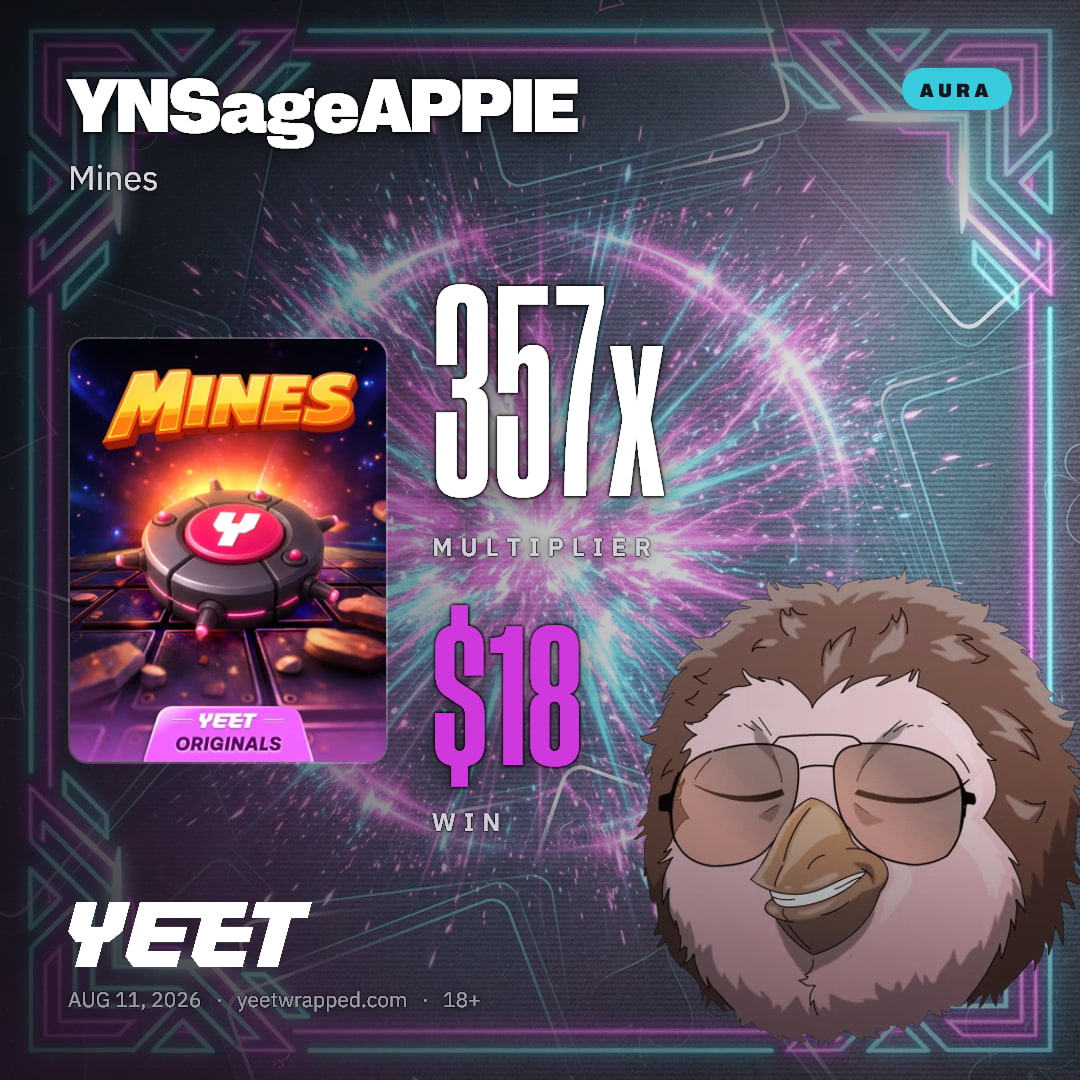 YNSageAPPIE hit 356.6x on Mines