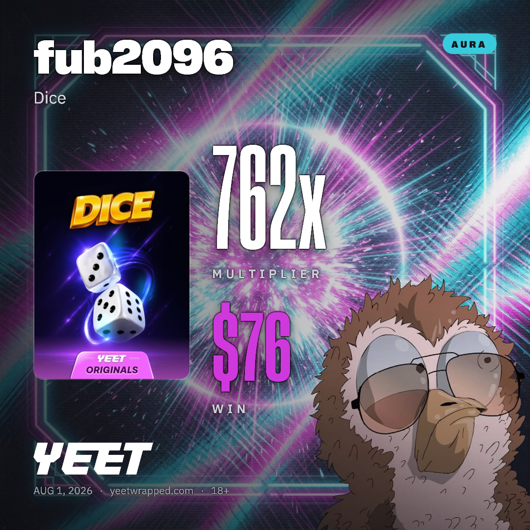 fub2096 hit 761.5x on Dice
