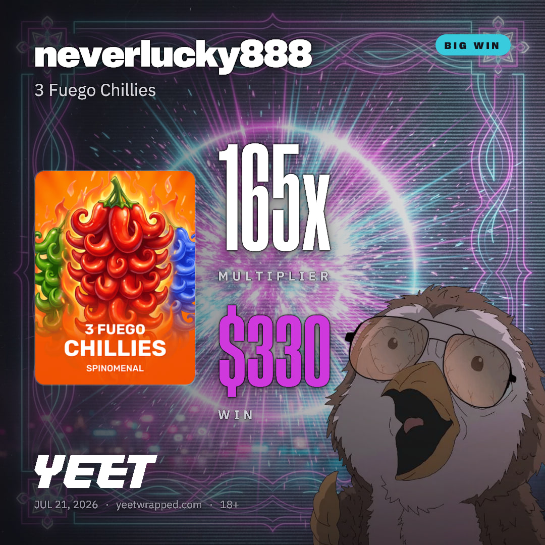 neverlucky888 hit 165x on 3 Fuego Chillies