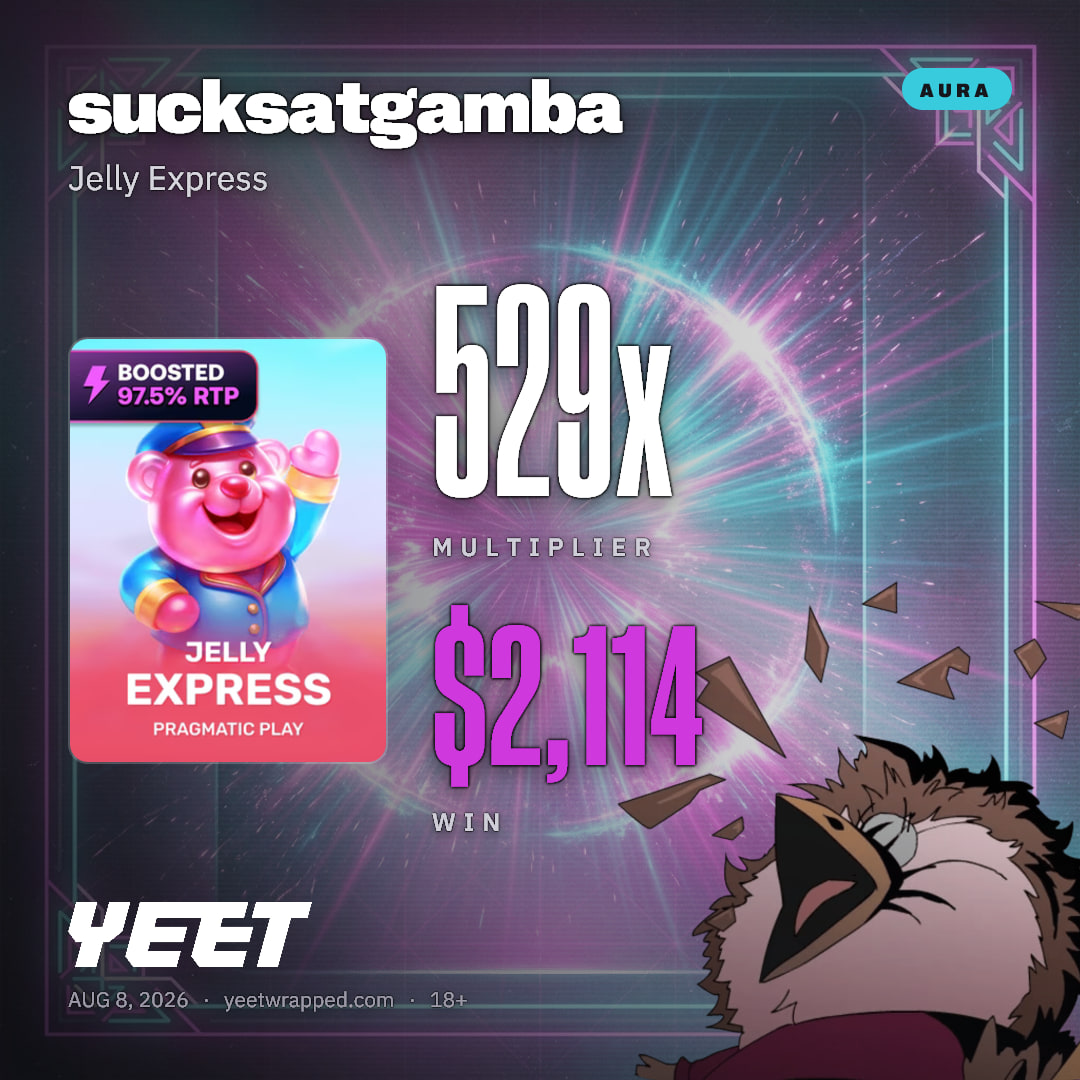 sucksatgamba hit 528.6x on Jelly Express