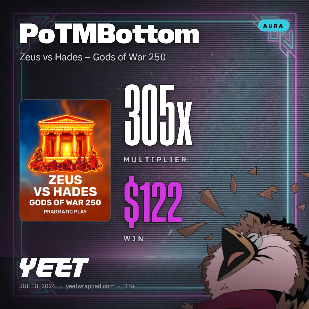 PoTMBottom hit 304.8x on Zeus vs Hades – Gods of War 250