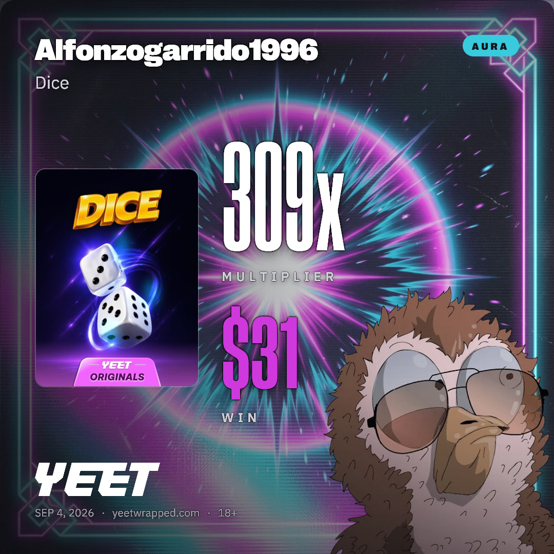 Alfonzogarrido1996 hit 309.4x on Dice