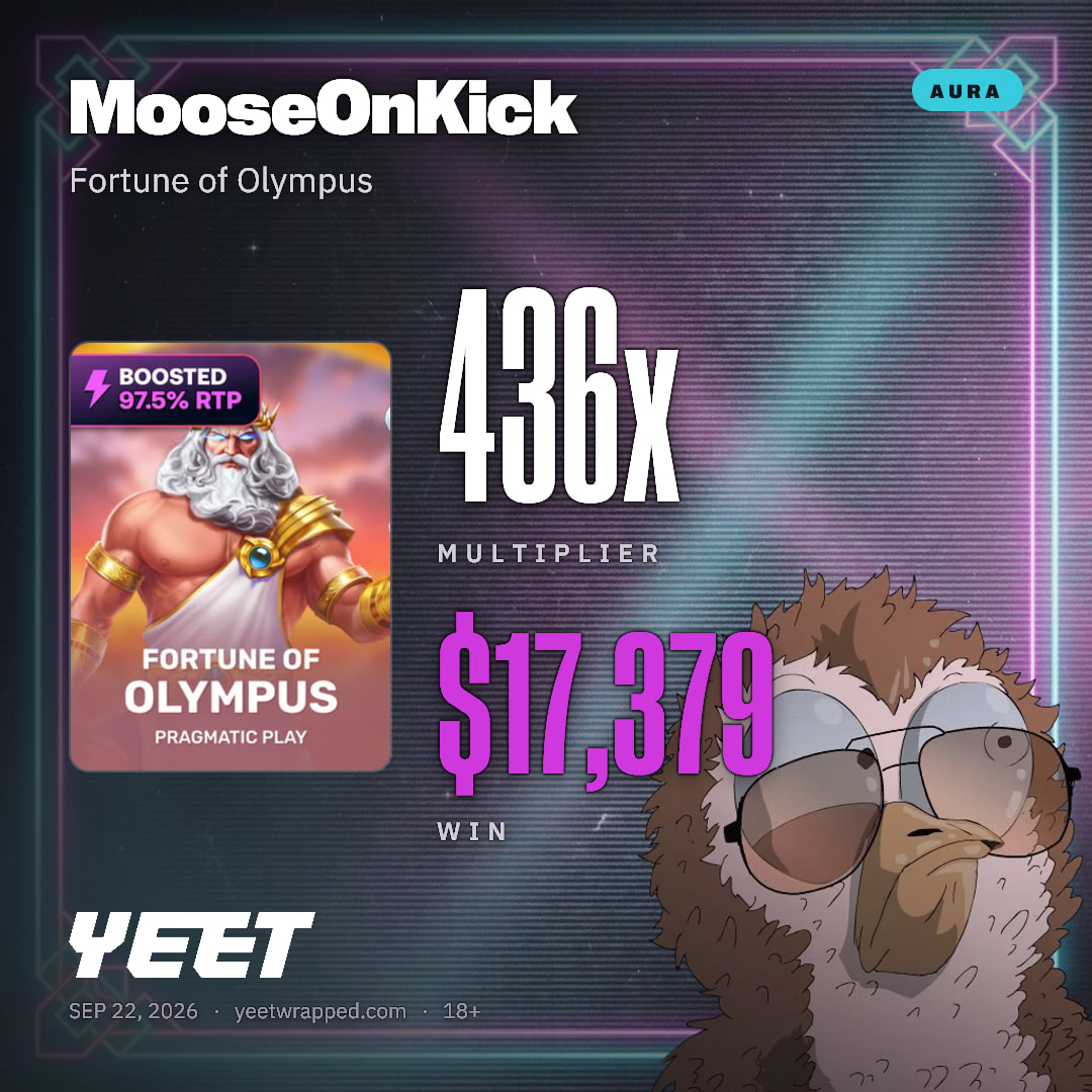 MooseOnKick hit 436.1x on Fortune of Olympus