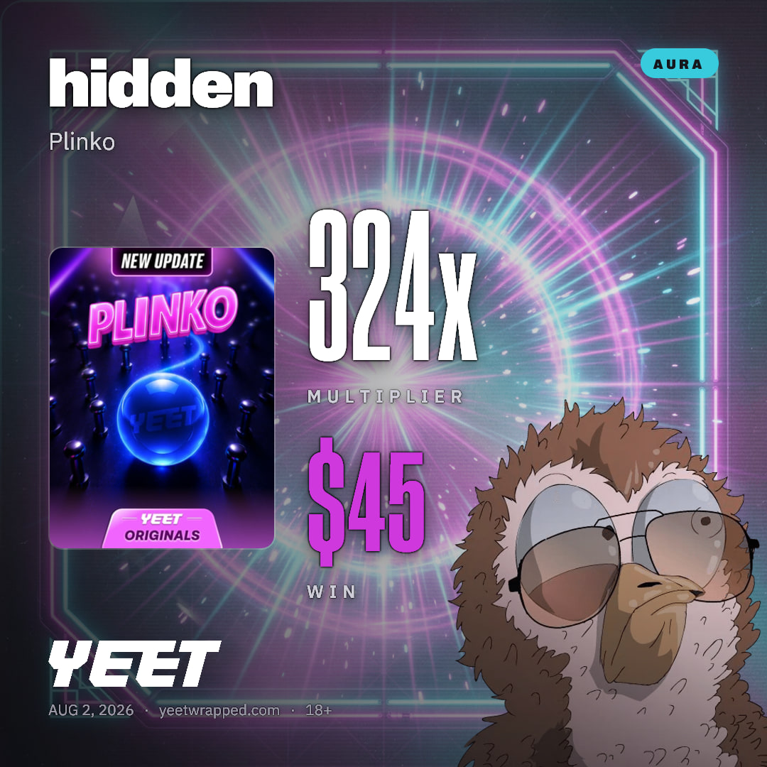 hidden hit 324x on Plinko