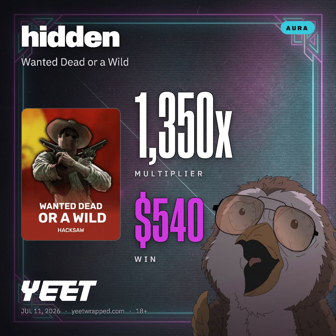 hidden hit 1,350x on Wanted Dead or a Wild