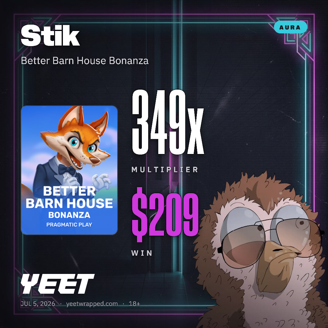 Stik hit 348.8x on Better Barn House Bonanza