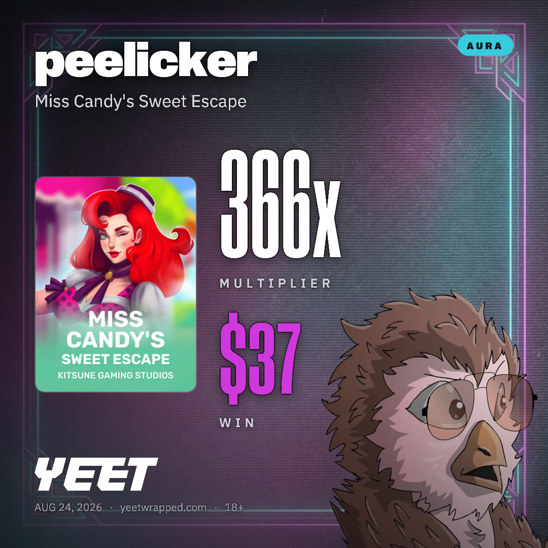 peelicker hit 366.2x on Miss Candy's Sweet Escape