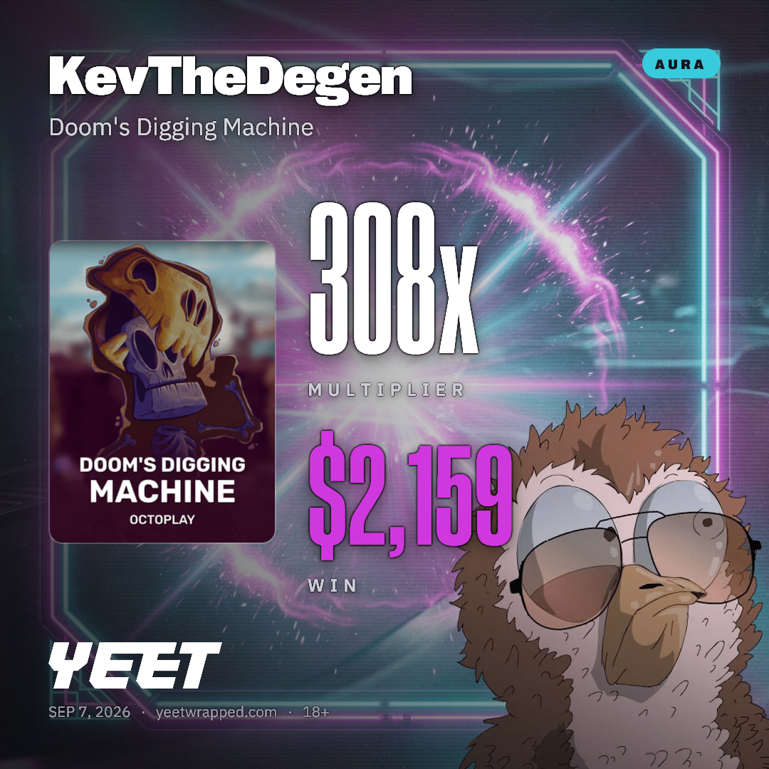 KevTheDegen hit 308.4x on Doom's Digging Machine