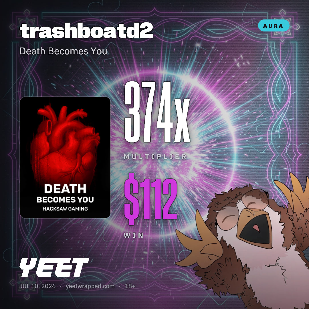 trashboatd2 hit 374.3x on Death Becomes You