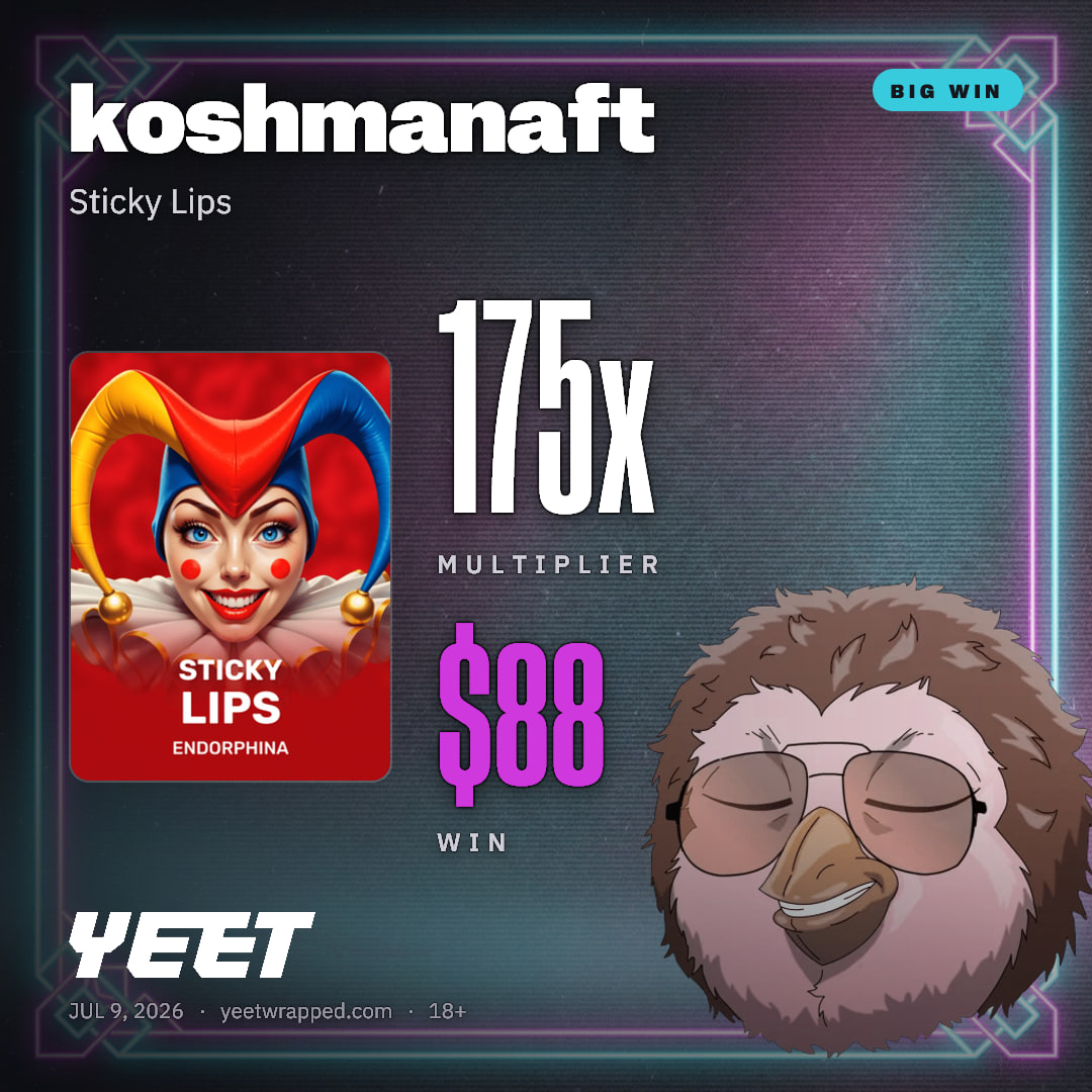 koshmanaft hit 175x on Sticky Lips