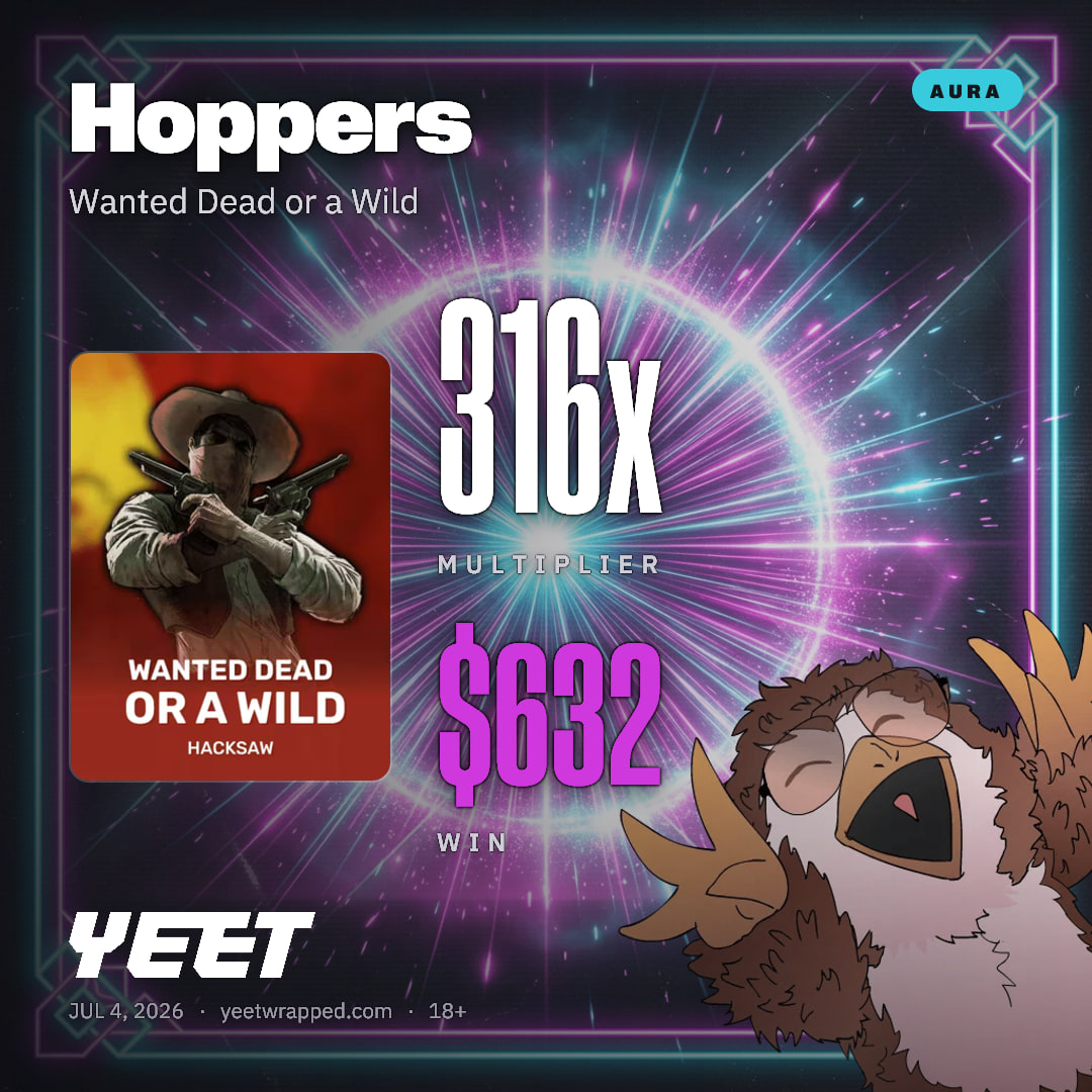 Hoppers hit 315.9x on Wanted Dead or a Wild