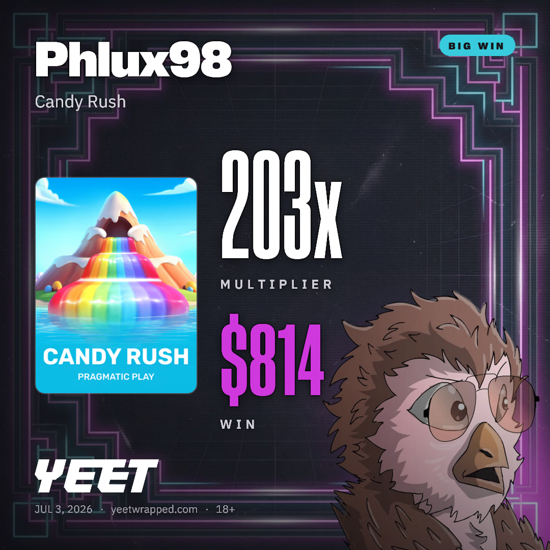 Phlux98 hit 203.4x on Candy Rush