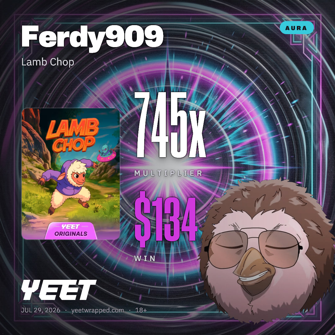 Ferdy909 hit 745.1x on Lamb Chop