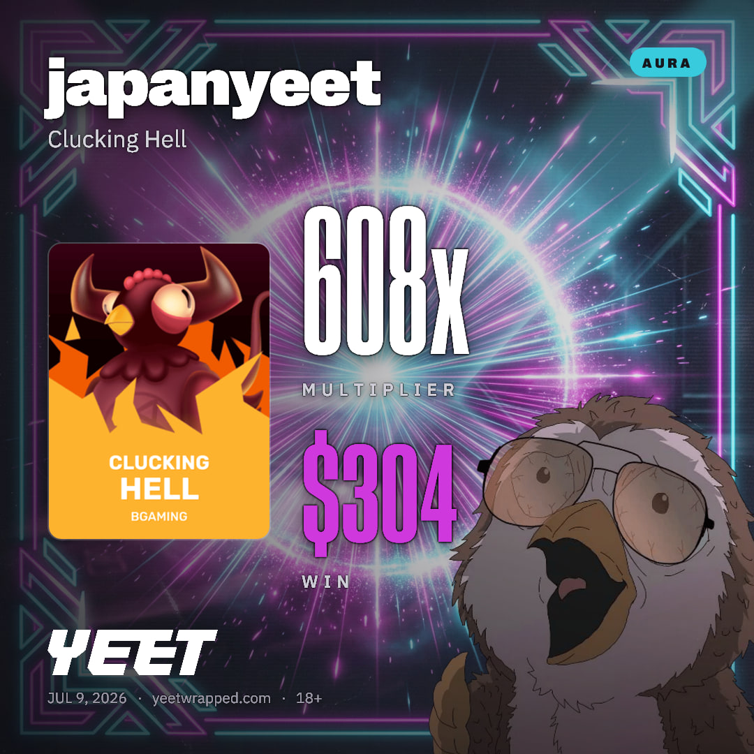 japanyeet hit 607.9x on Clucking Hell
