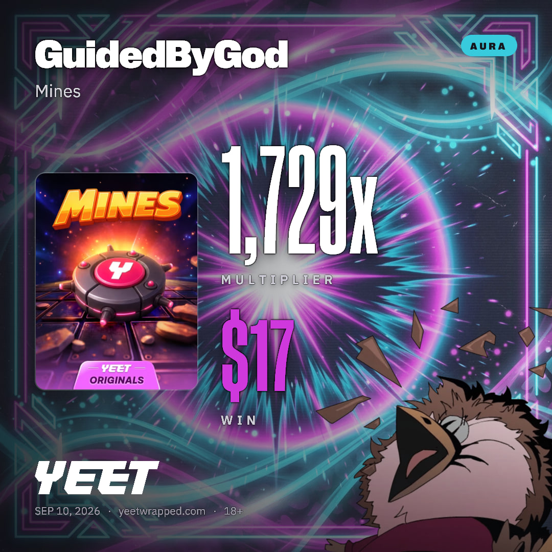 GuidedByGod hit 1,729x on Mines