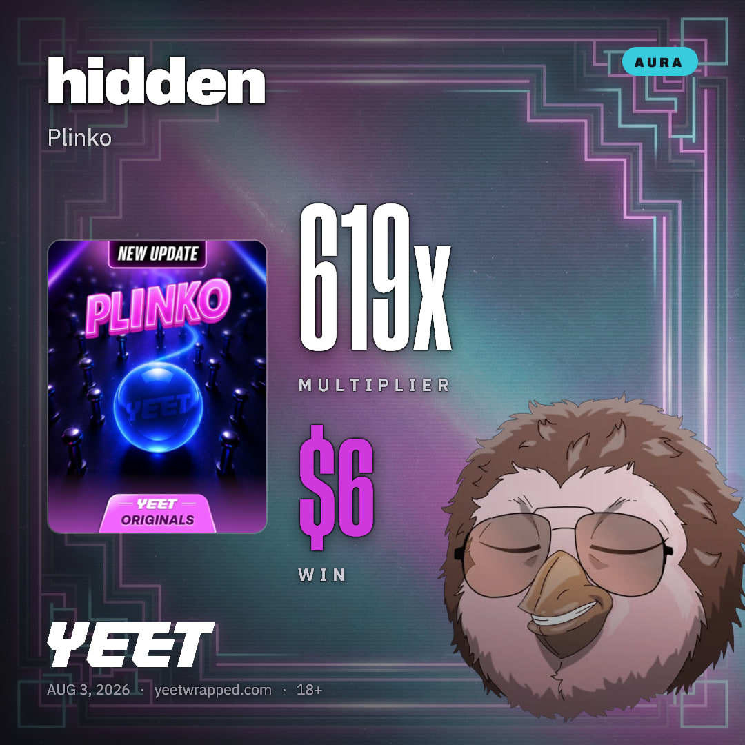 hidden hit 619x on Plinko