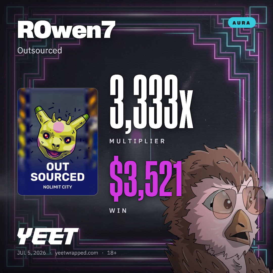 ROwen7 hit 3,333x on Outsourced