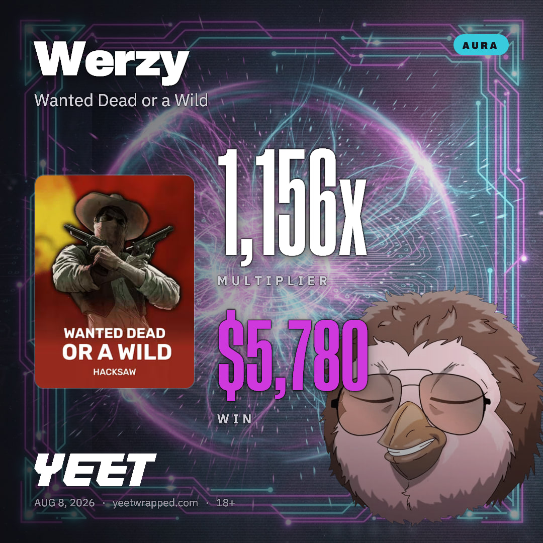Werzy hit 1,156x on Wanted Dead or a Wild
