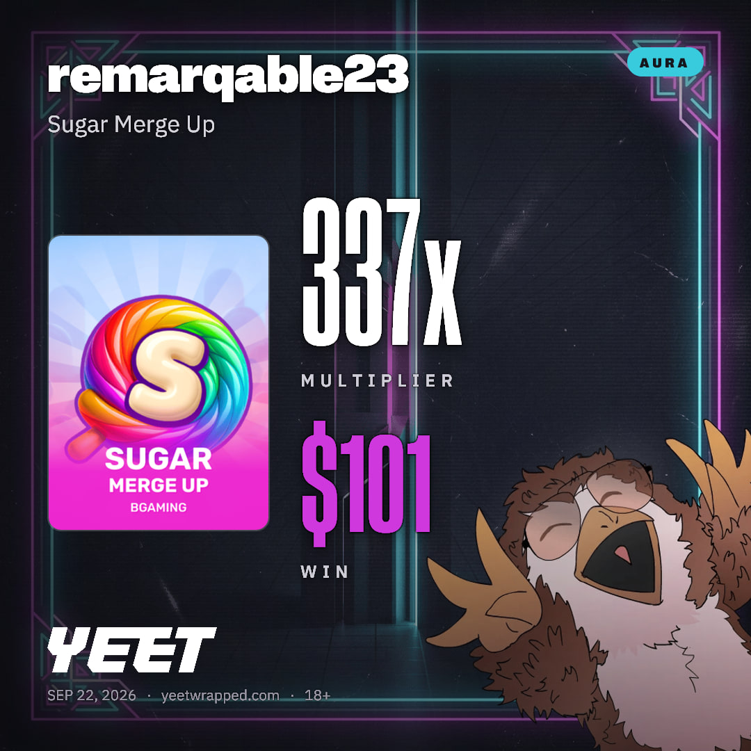 remarqable23 hit 337.2x on Sugar Merge Up