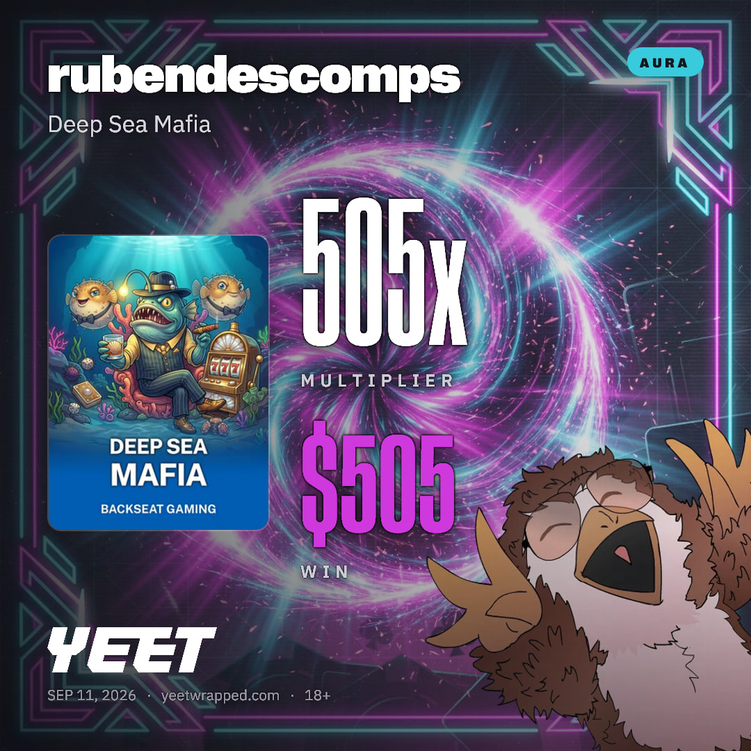 rubendescomps hit 504.9x on Deep Sea Mafia