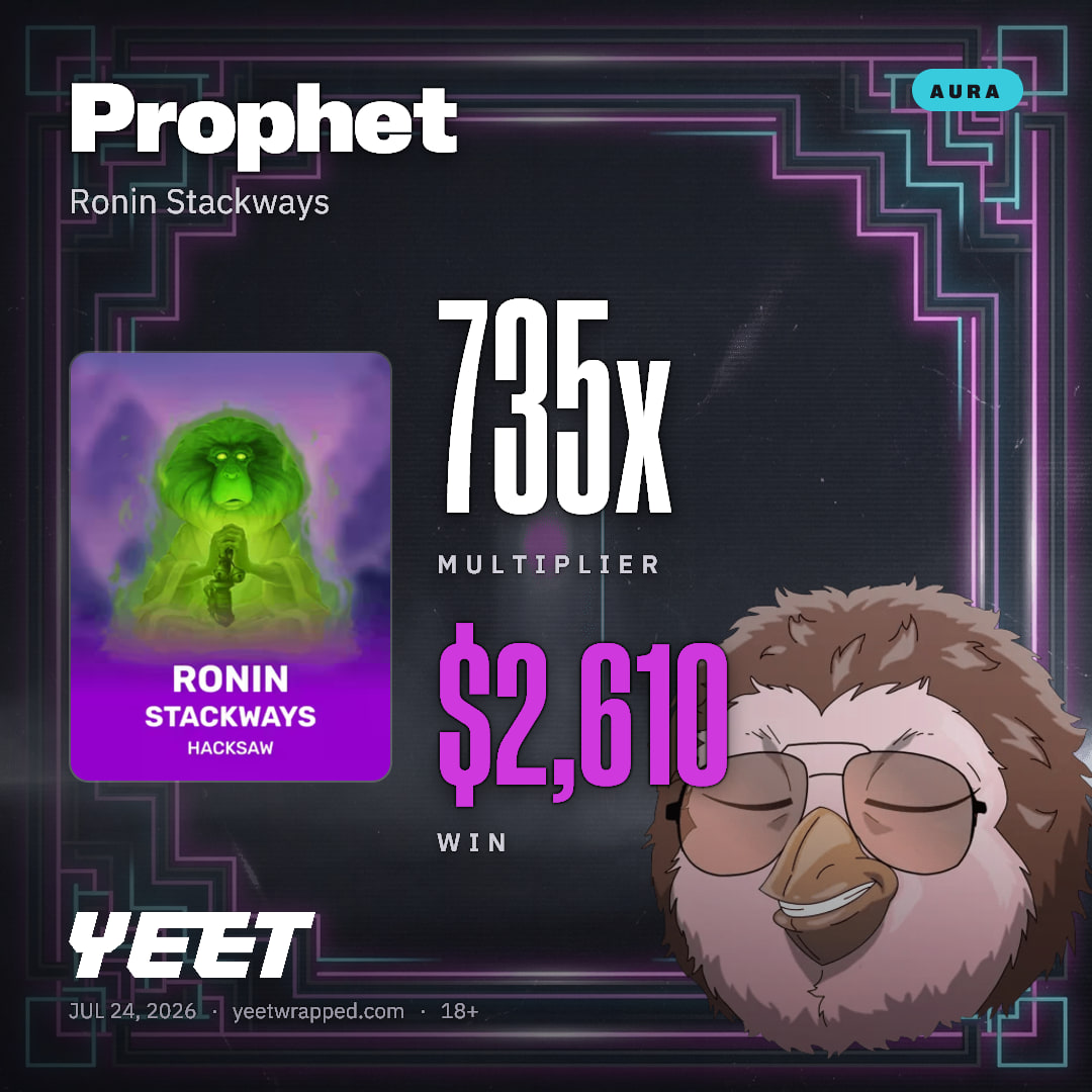 Prophet hit 734.8x on Ronin Stackways