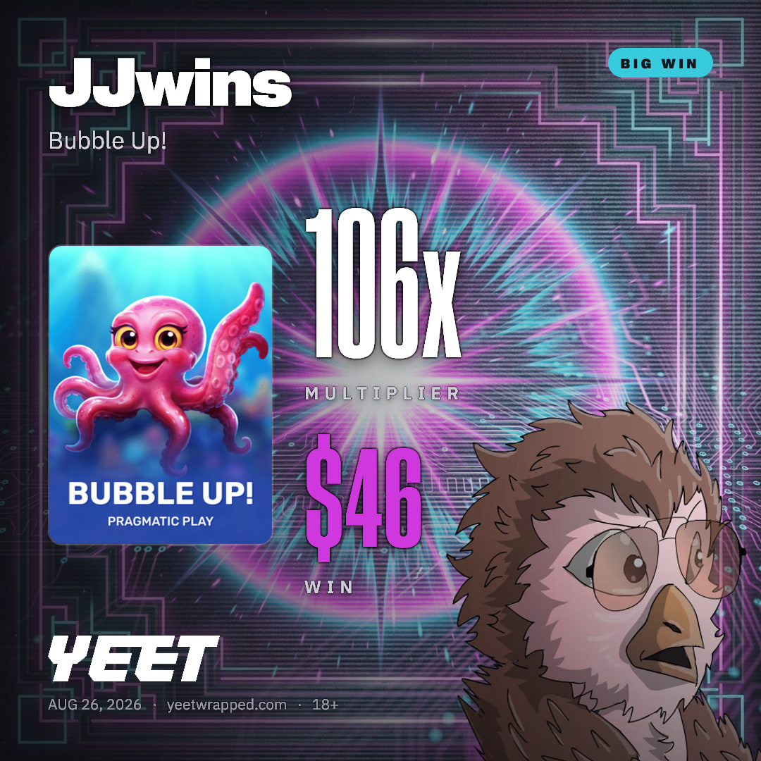 JJwins hit 106x on Bubble Up!