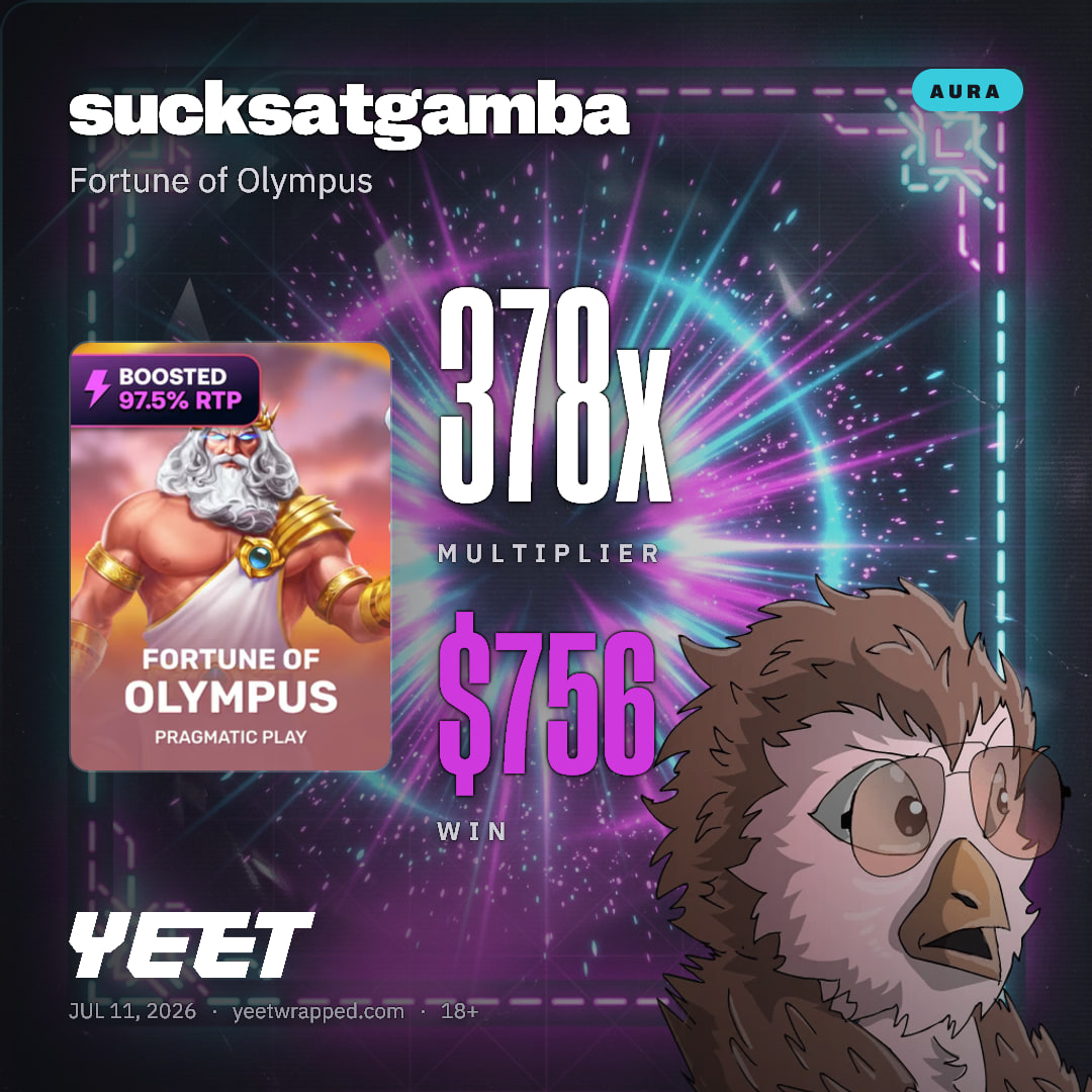 sucksatgamba hit 378.1x on Fortune of Olympus